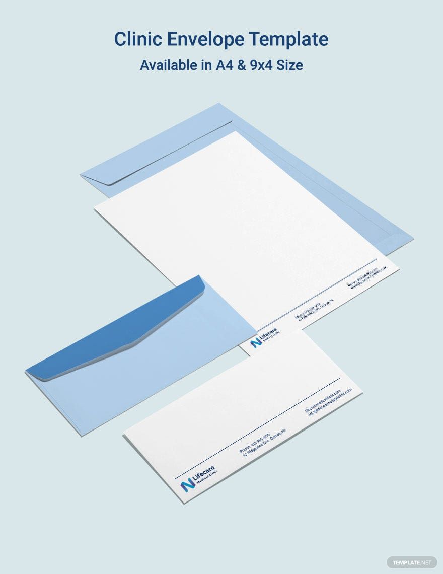 Clinic Envelope Template