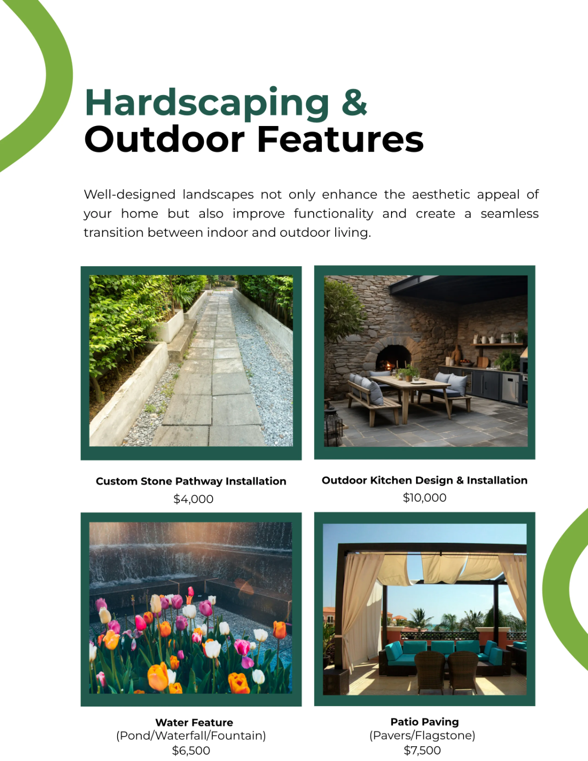 Free Landscaping Catalog Template to Edit Online