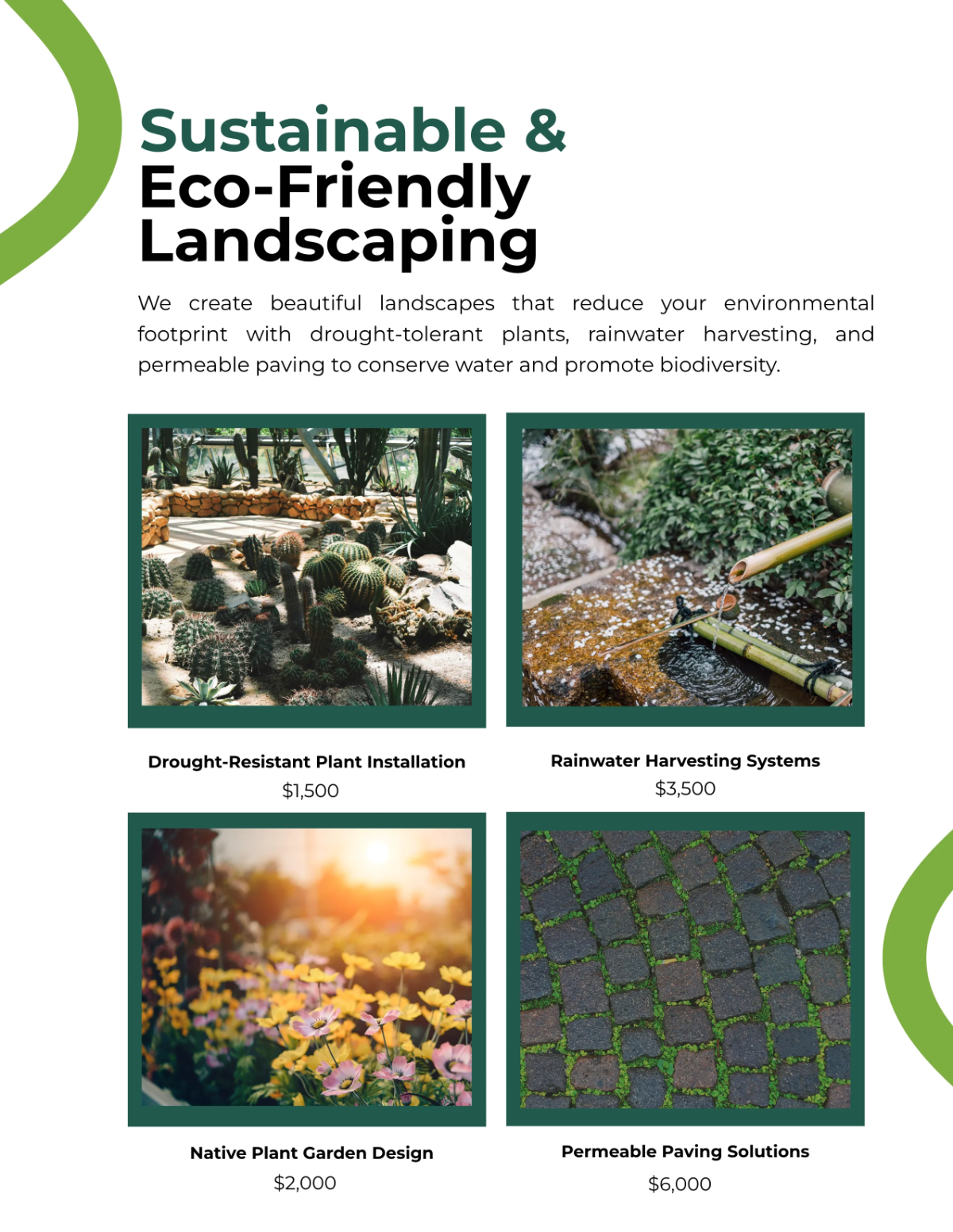 Free Landscaping Catalog Template to Edit Online