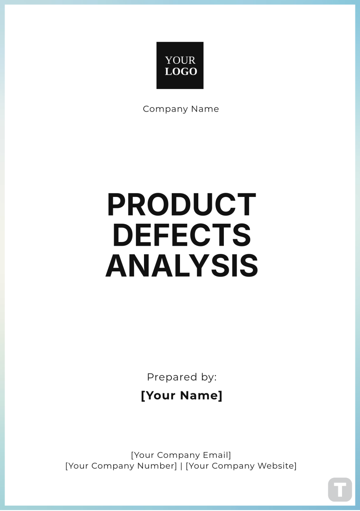 Product Defects Analysis Template - Edit Online & Download