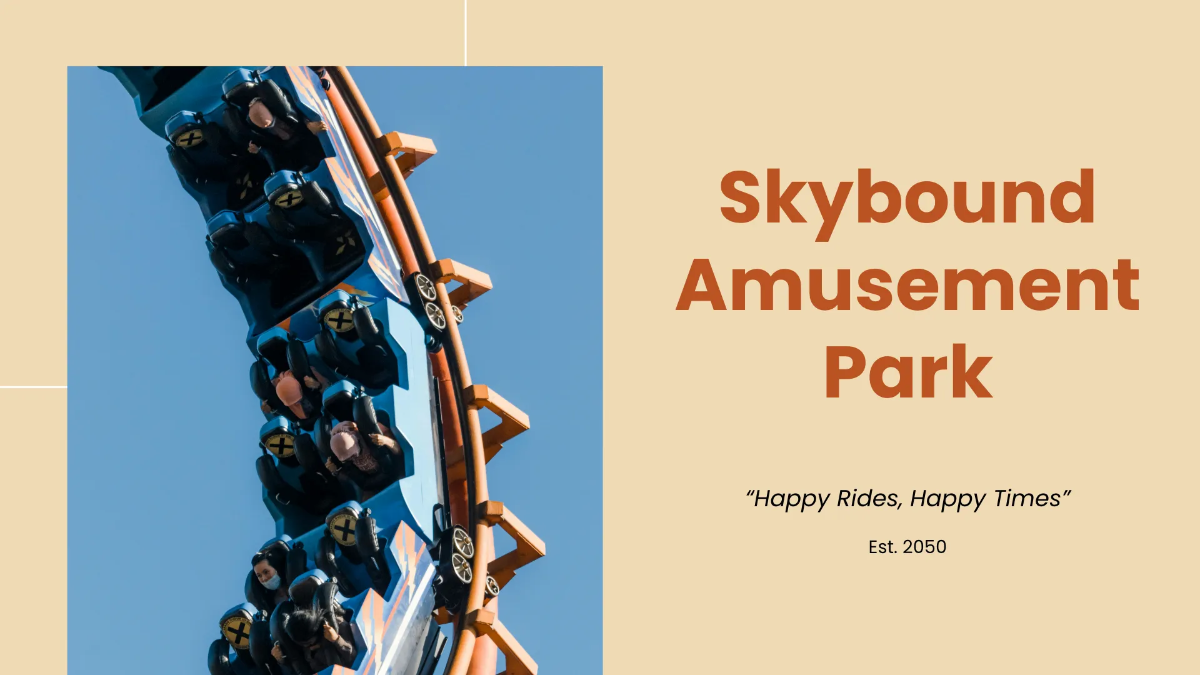 Free Amusement Park Presentation Template to Edit Online