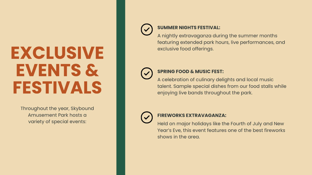 Free Amusement Park Presentation Template to Edit Online