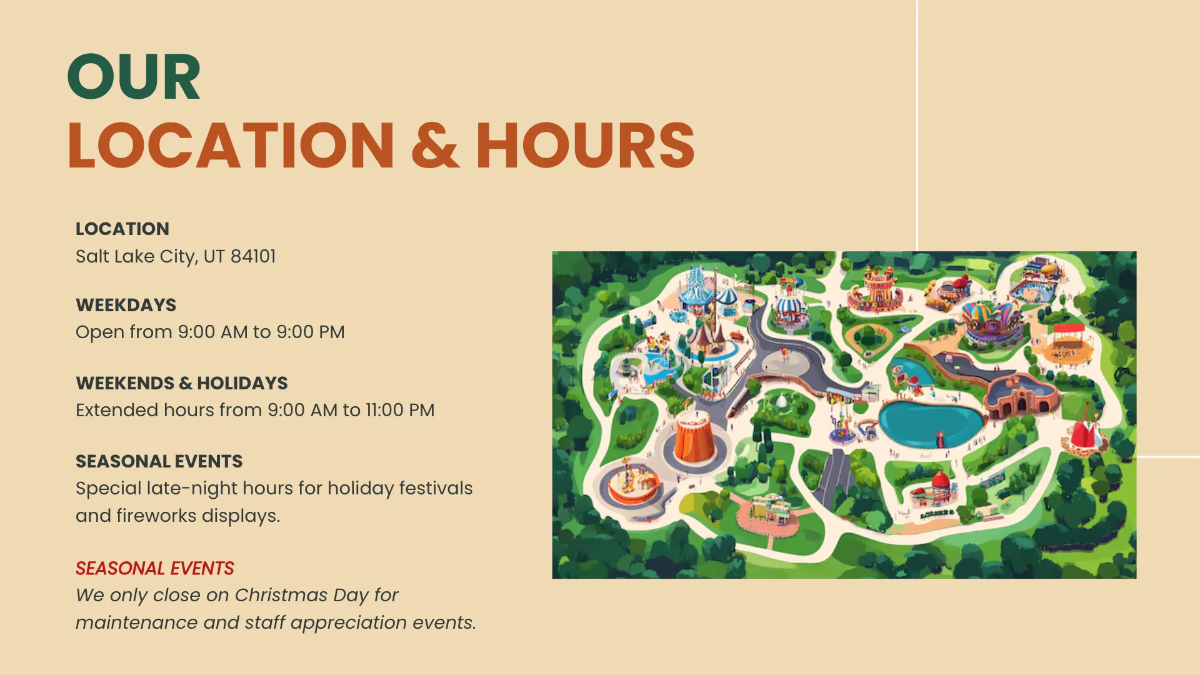 Free Amusement Park Presentation Template to Edit Online