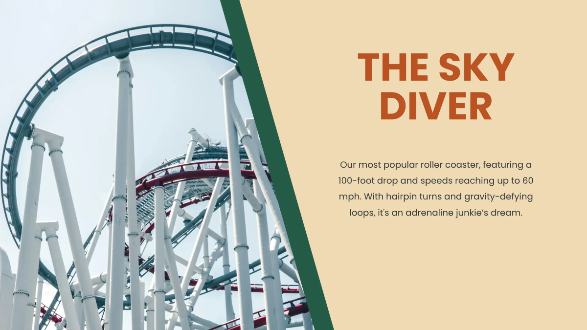Free Amusement Park Presentation Template to Edit Online