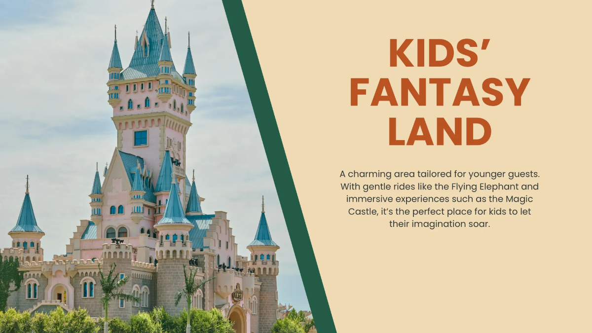 Free Amusement Park Presentation Template to Edit Online