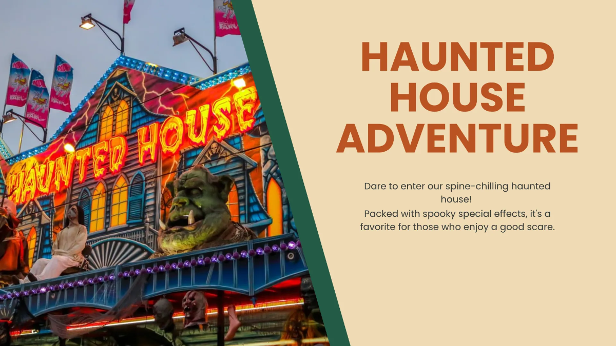 Free Amusement Park Presentation Template to Edit Online