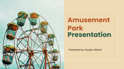 Free Amusement Park Presentation Template to Edit Online