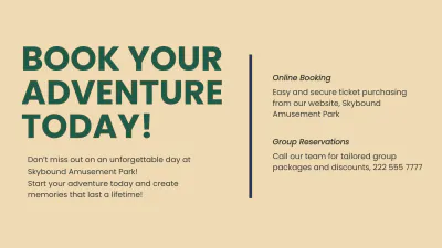 Free Amusement Park Presentation Template to Edit Online