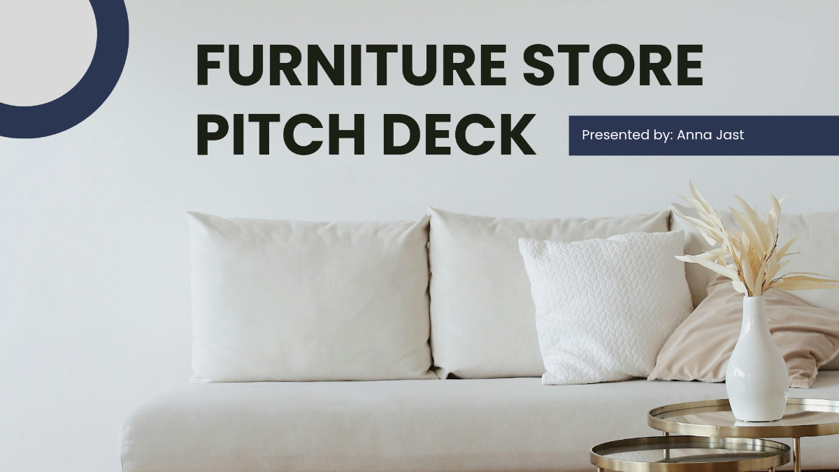 Furniture Store Pitch Deck