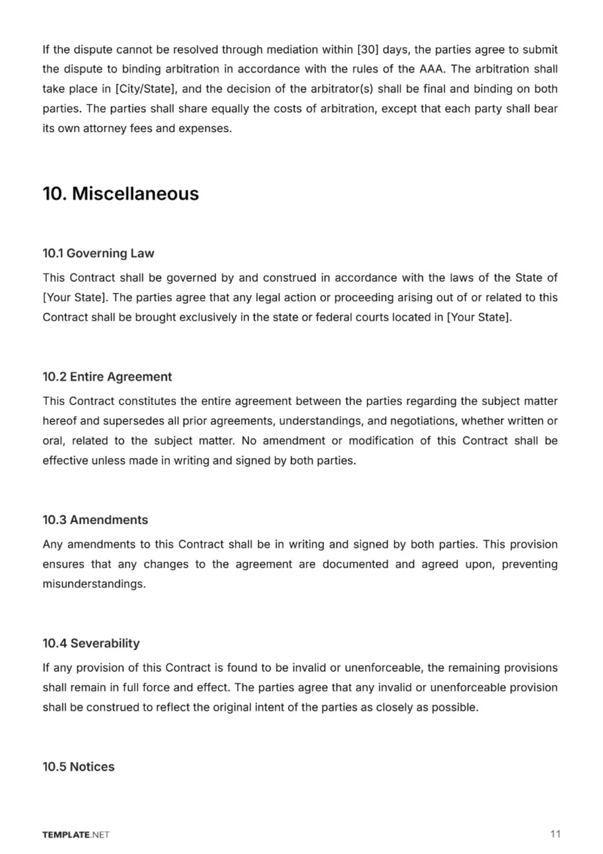 Free Bookkeeping Service Contract Template to Edit Online