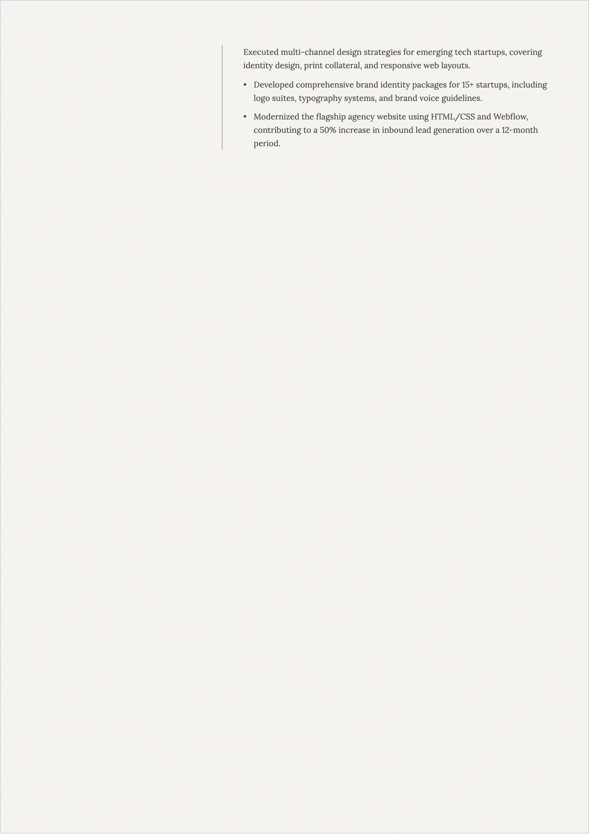 Free Graphic and Web Designer ATS Resume Template, AI Resume Builder