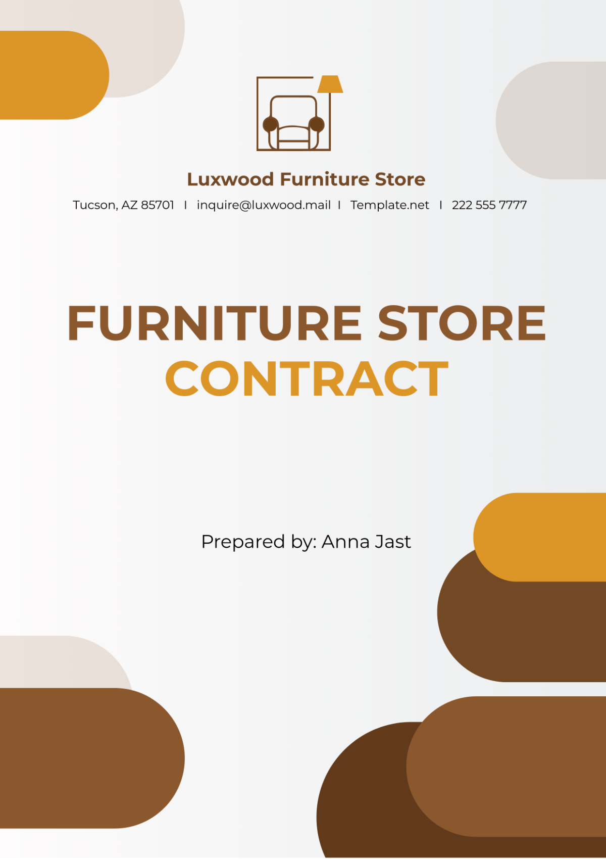 Furniture Store Contract Template