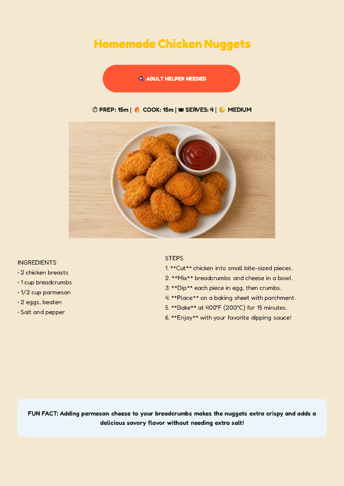 Free Kids Cookbook Template to Edit Online