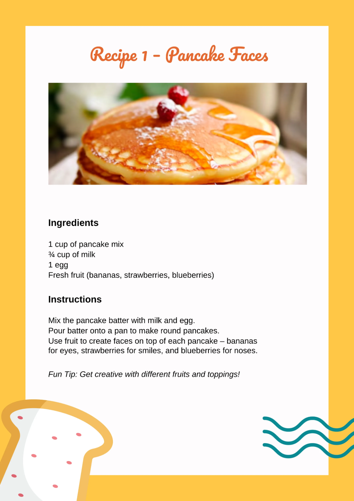 Free Kids Cookbook Template to Edit Online