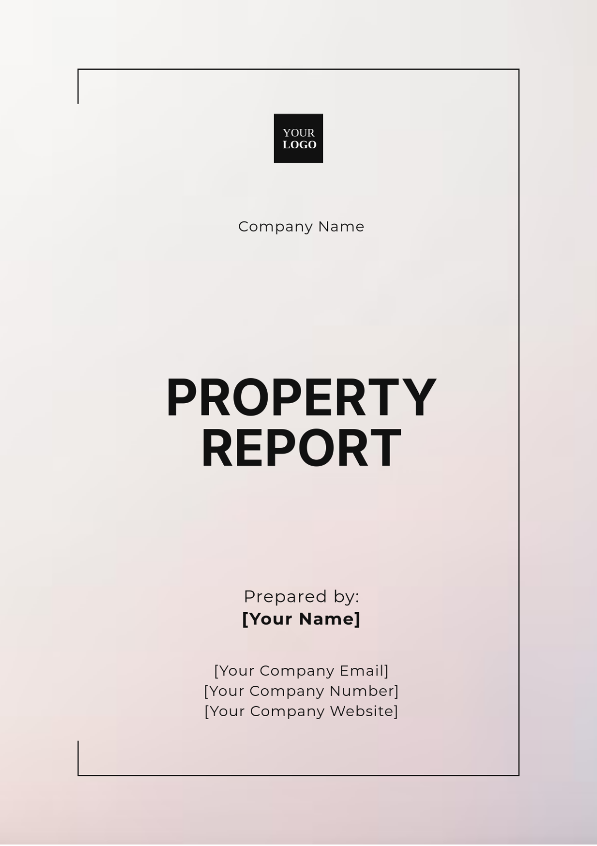 Property Report Template - Edit Online & Download