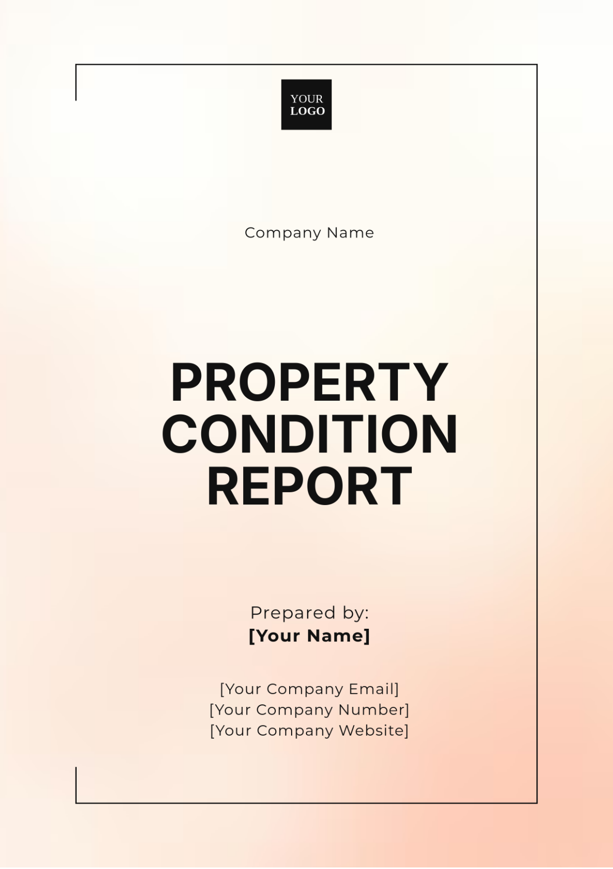 Property Condition Report Template - Edit Online & Download