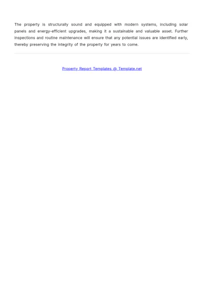 Free Property Condition Report Template to Edit Online
