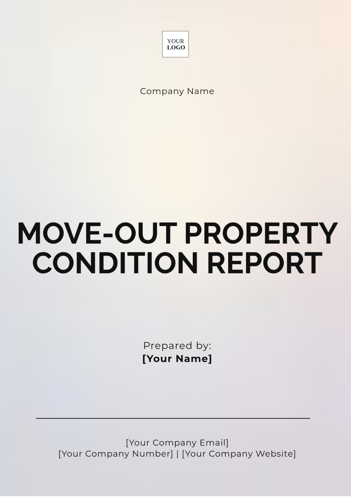 Move-Out Property Condition Report Template - Edit Online & Download