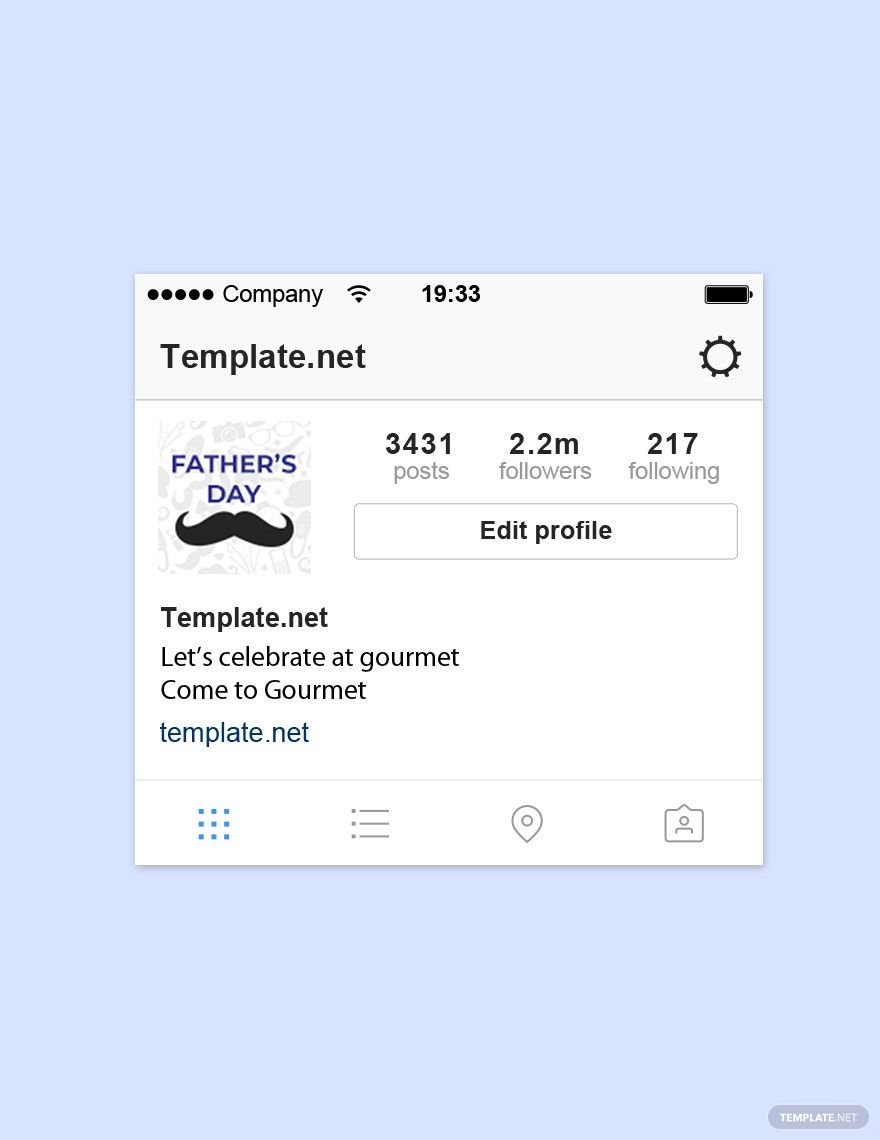 Father's Day Instagram Profile Photo Template