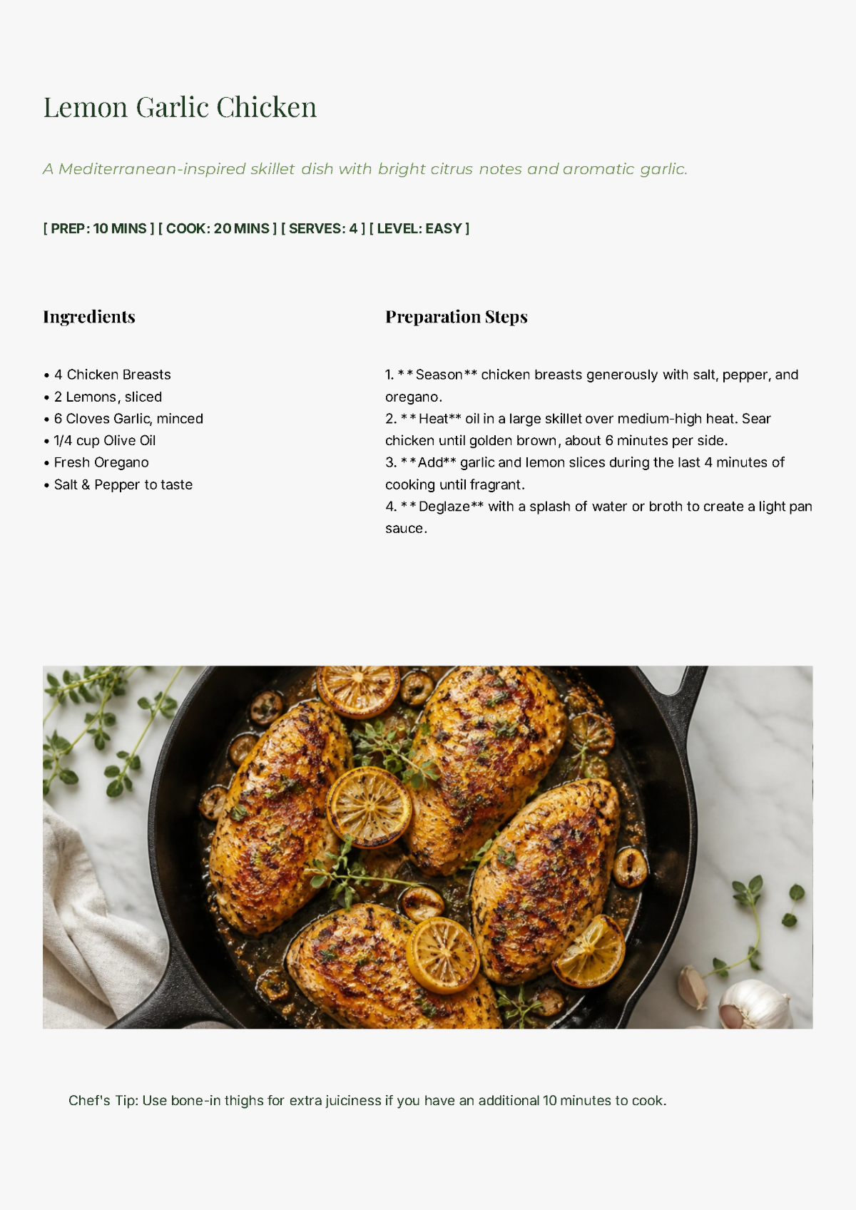 Free Cookbook with Photos Template to Edit Online