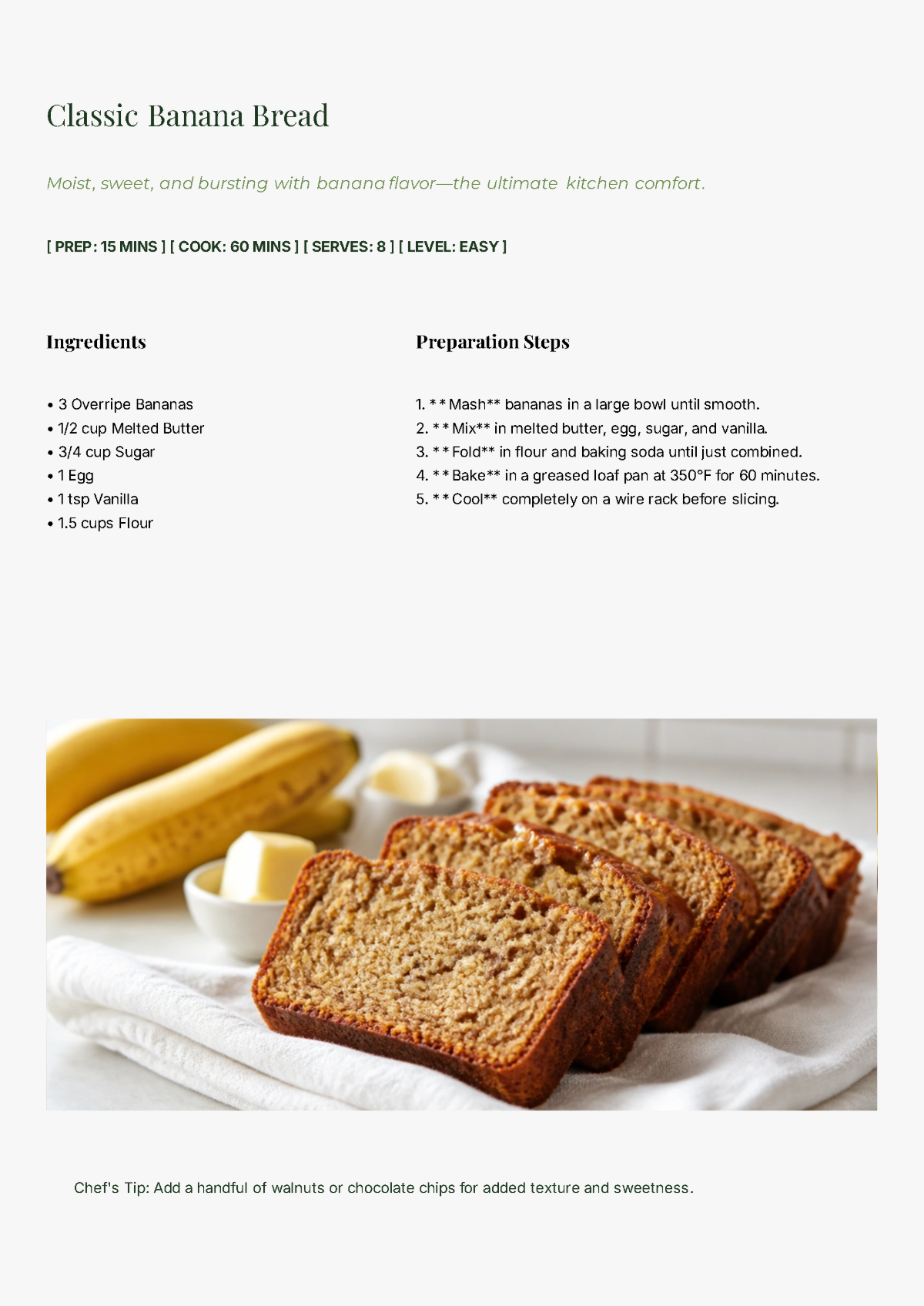 Free Cookbook with Photos Template to Edit Online