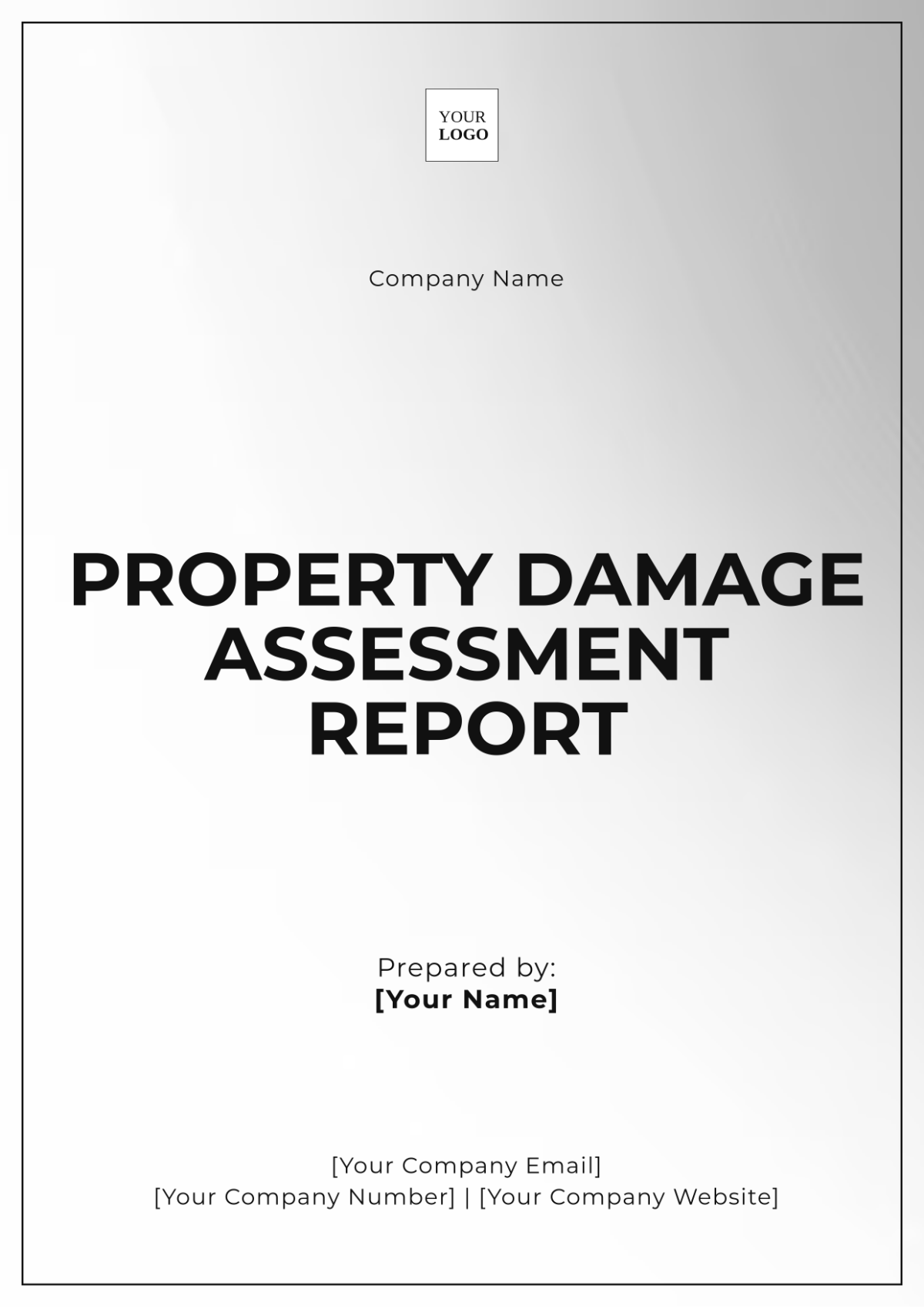 Property Damage Assessment Report Template - Edit Online & Download