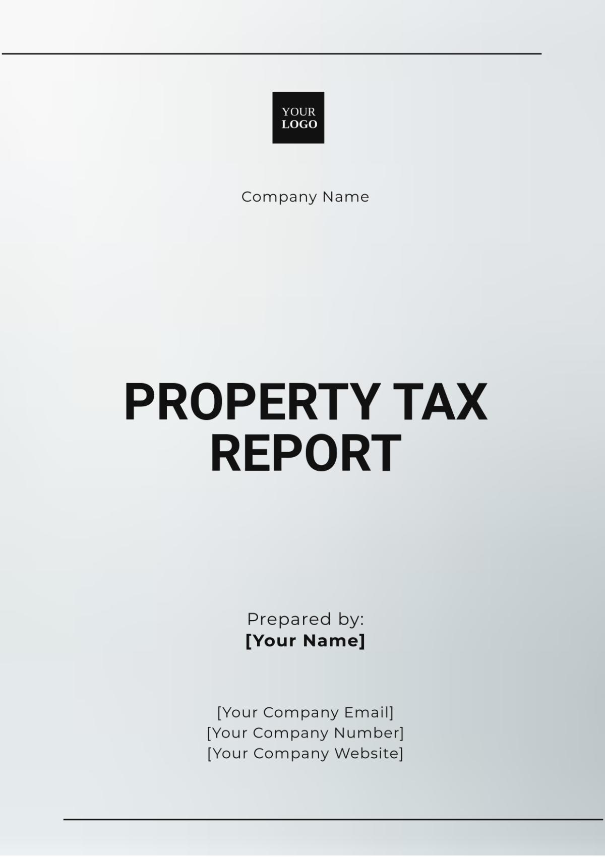 Property Tax Report Template - Edit Online & Download