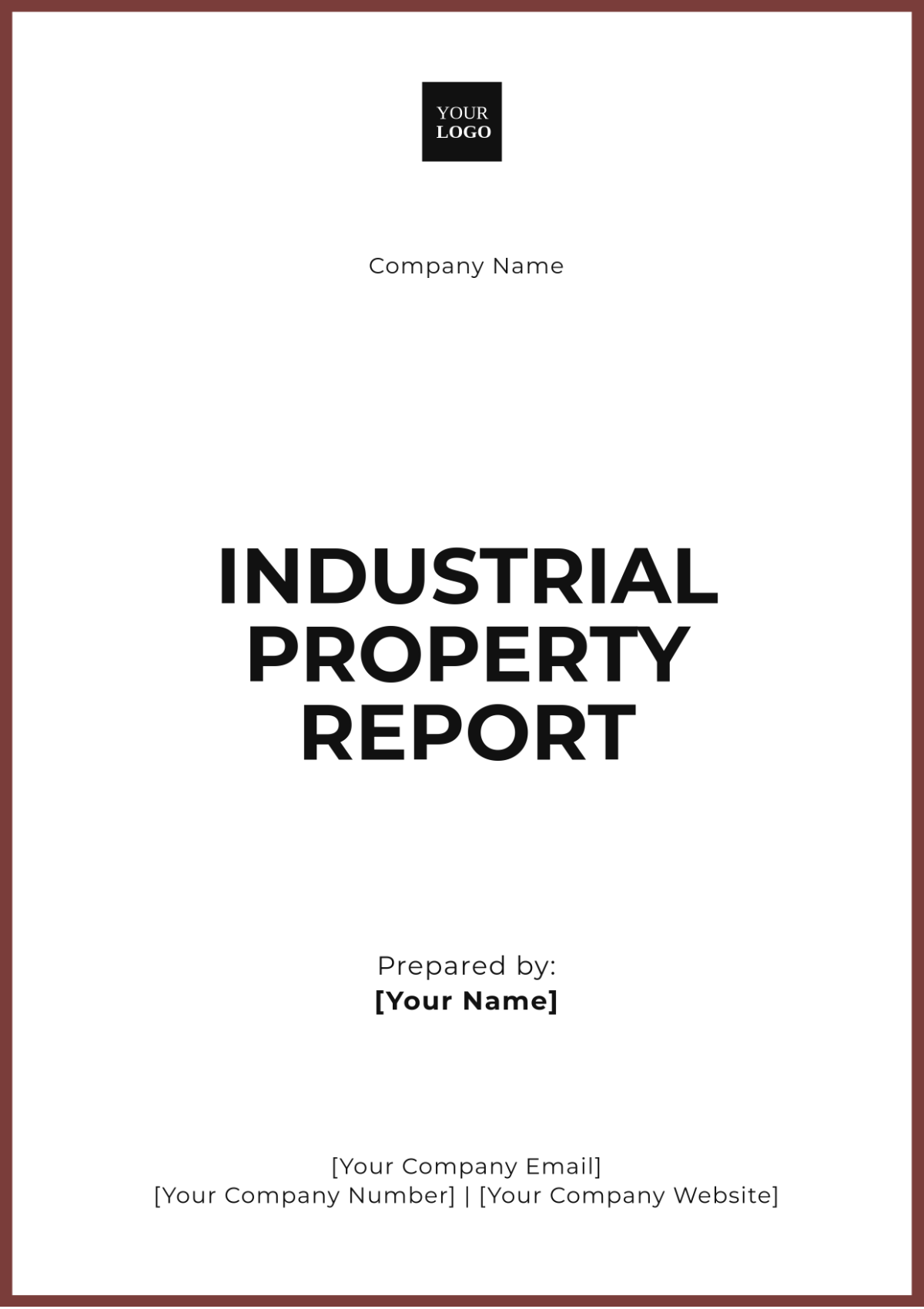 Industrial Property Report Template - Edit Online & Download