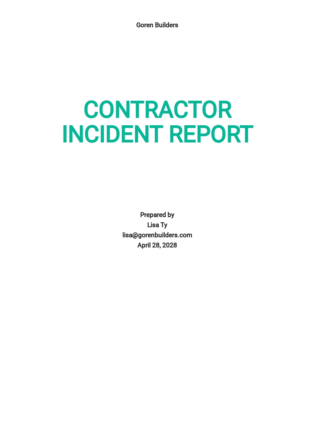 Free Incident Report Google Docs Templates, 39+ Download