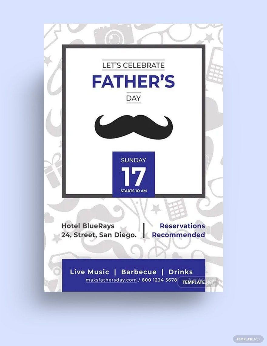 Father's Day Invitation Template