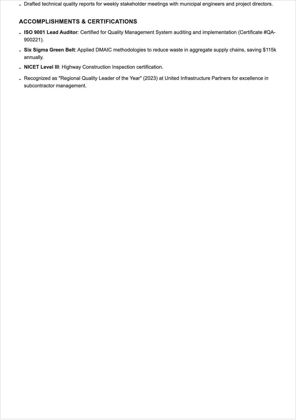 Free Site Quality Engineer ATS Resume Template, AI Resume Builder