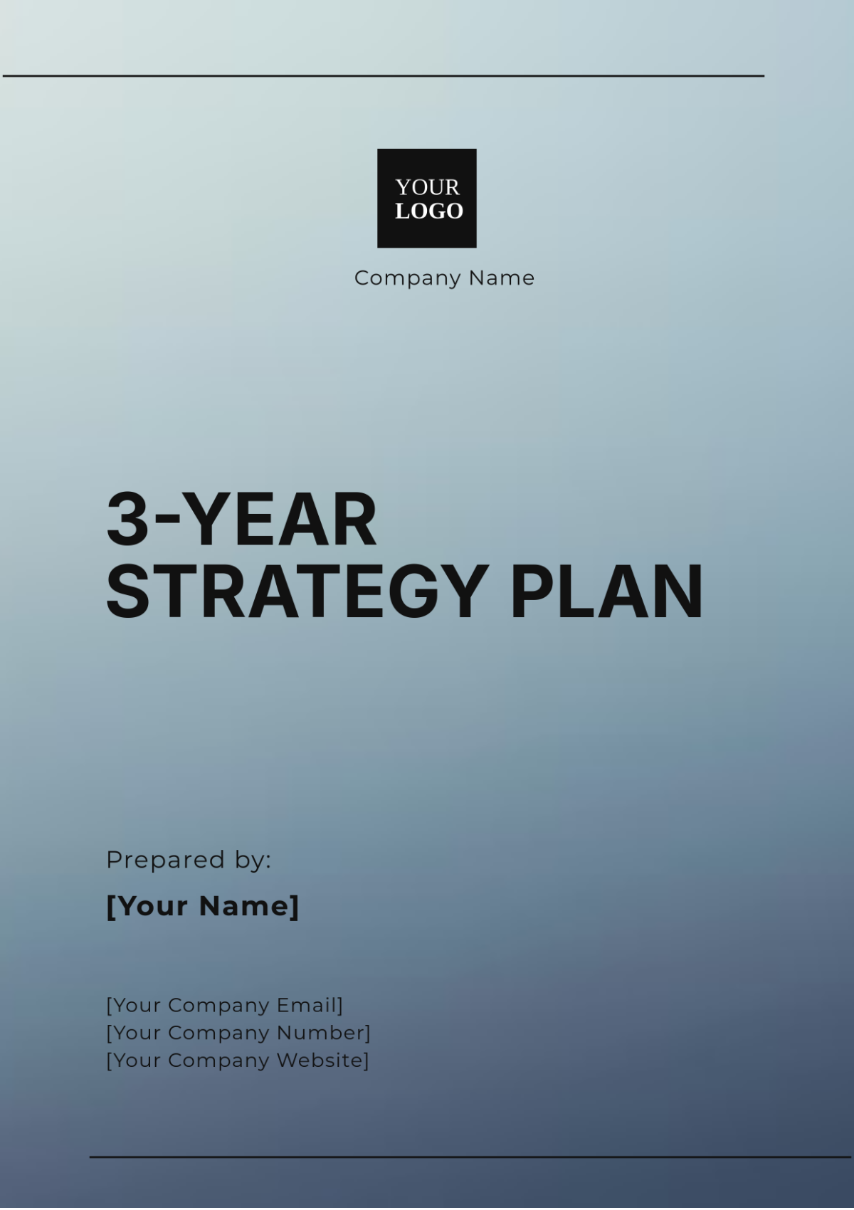 Free 3-Year Strategy Plan Template to Edit Online