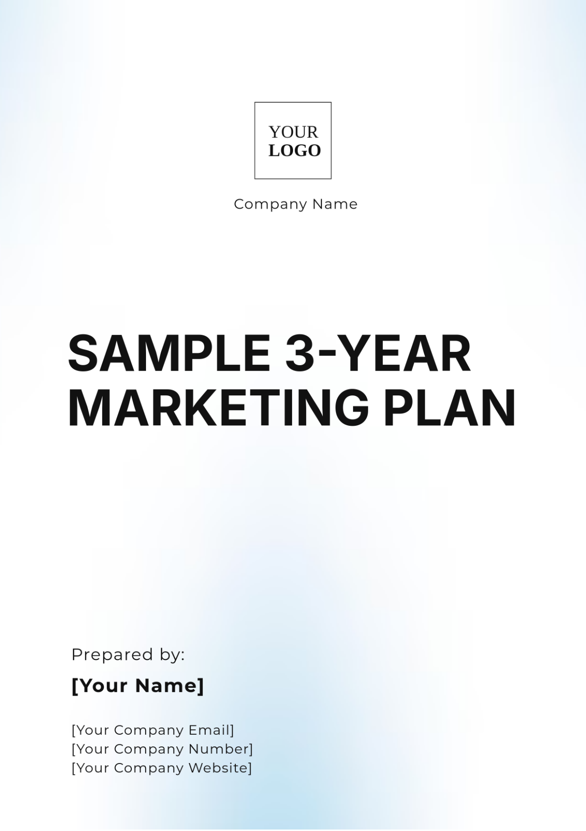 Sample 3-Year Marketing Plan Template - Edit Online & Download