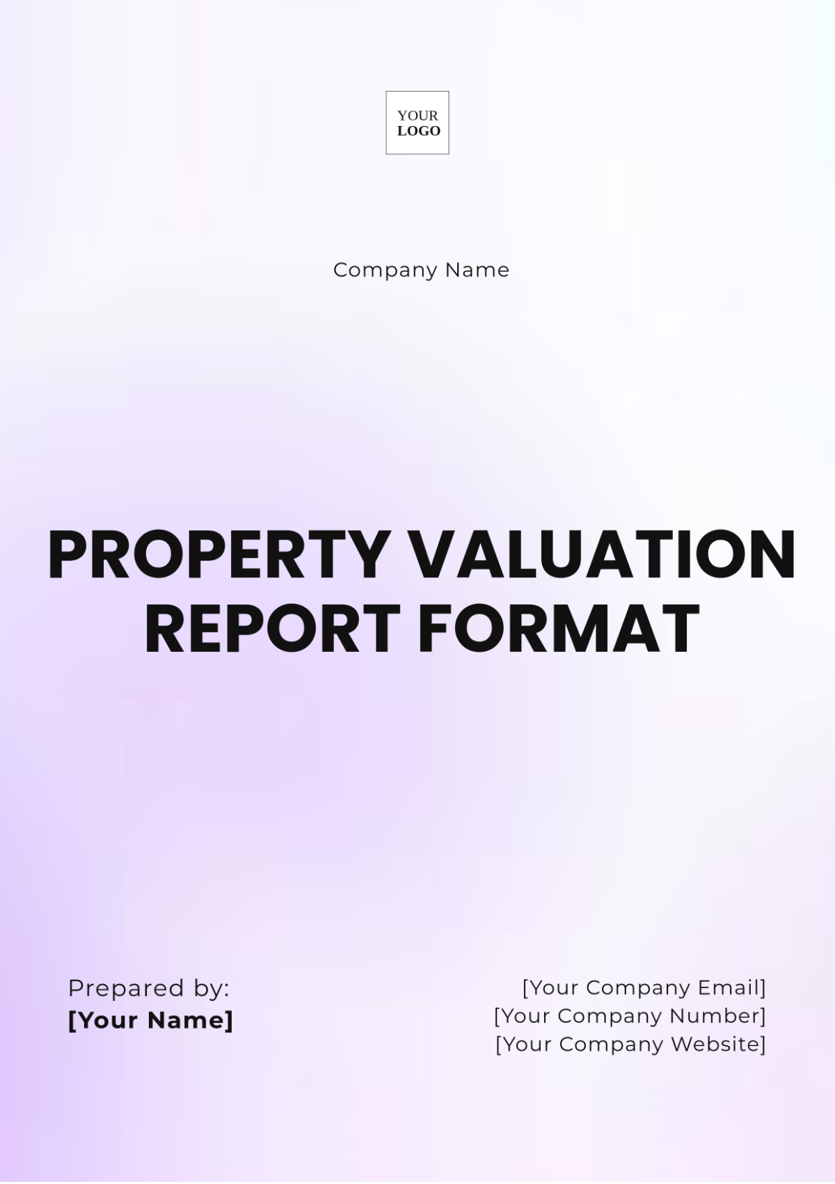 Property Valuation Report Format Template - Edit Online & Download