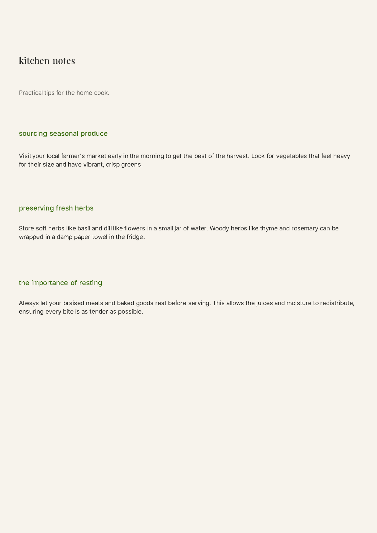 Free Minimalist Cookbook Background Template to Edit Online