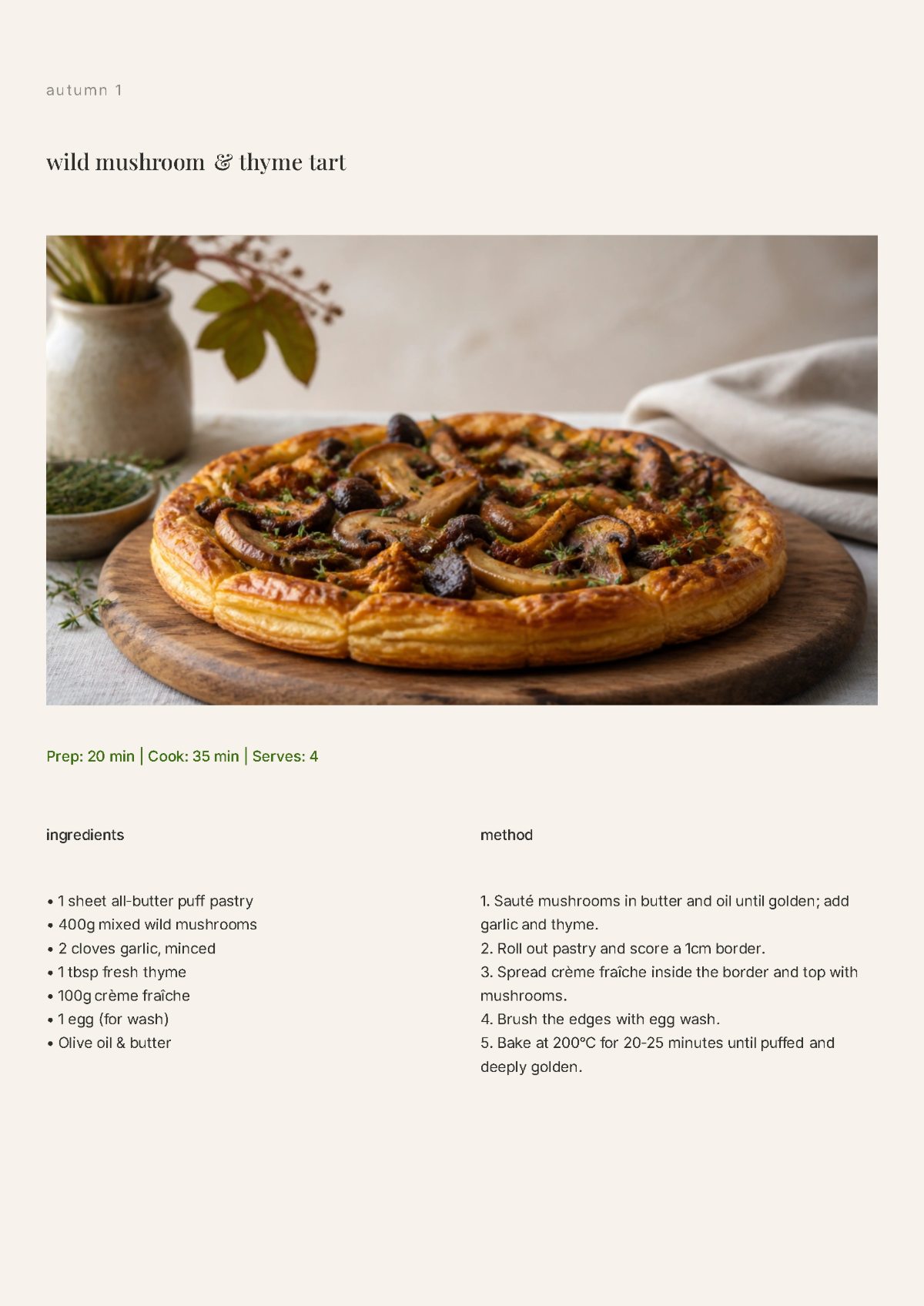 Free Minimalist Cookbook Background Template to Edit Online