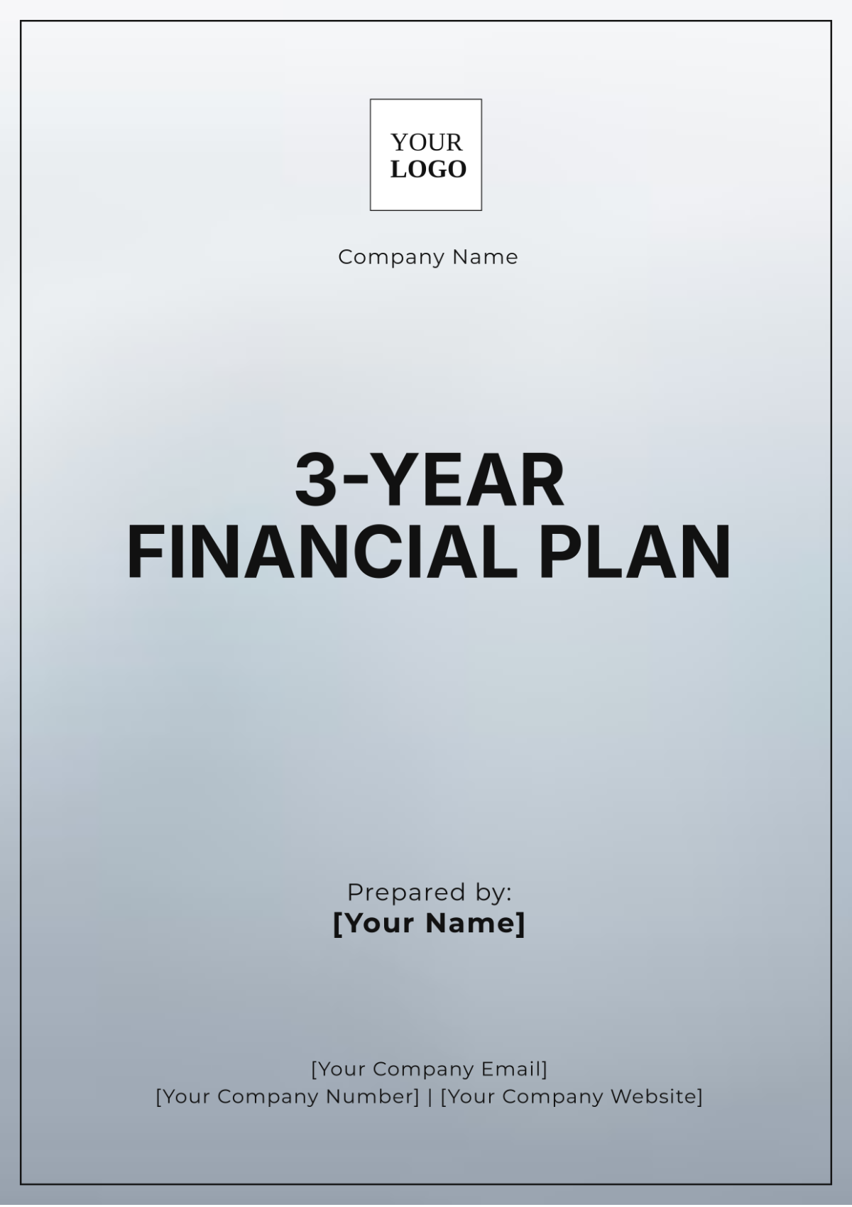 3-Year Financial Plan Template - Edit Online & Download