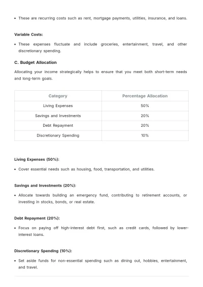 Free 3-Year Financial Plan Template to Edit Online