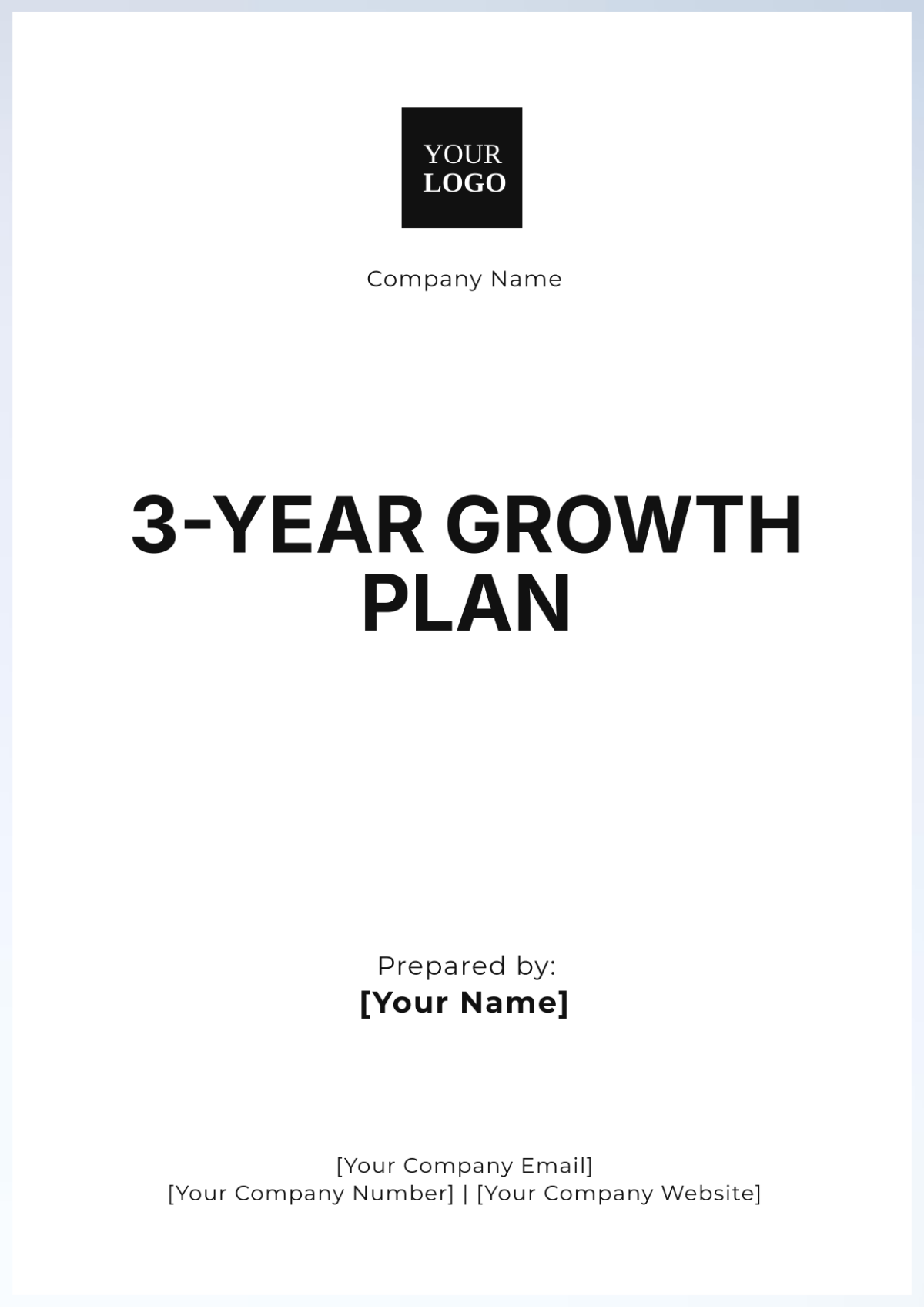 3-Year Growth Plan Template - Edit Online & Download