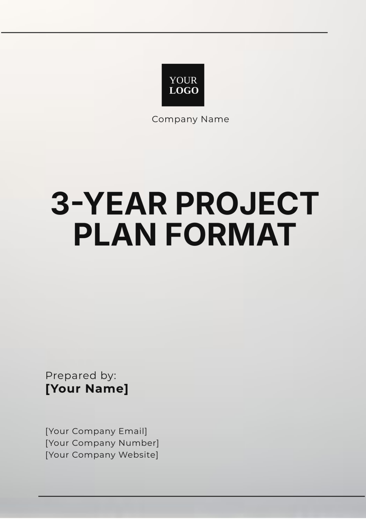 3-Year Project Plan Format Template - Edit Online & Download