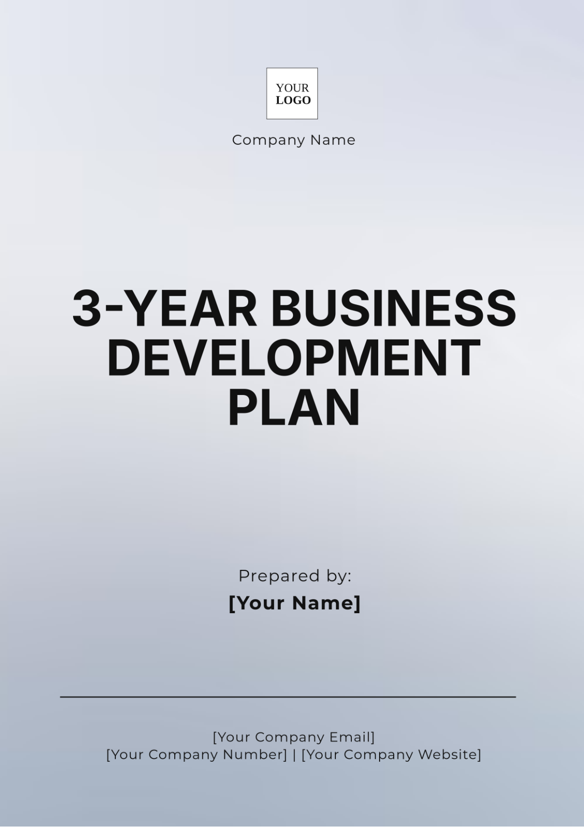 3-Year Business Development Plan Template - Edit Online & Download