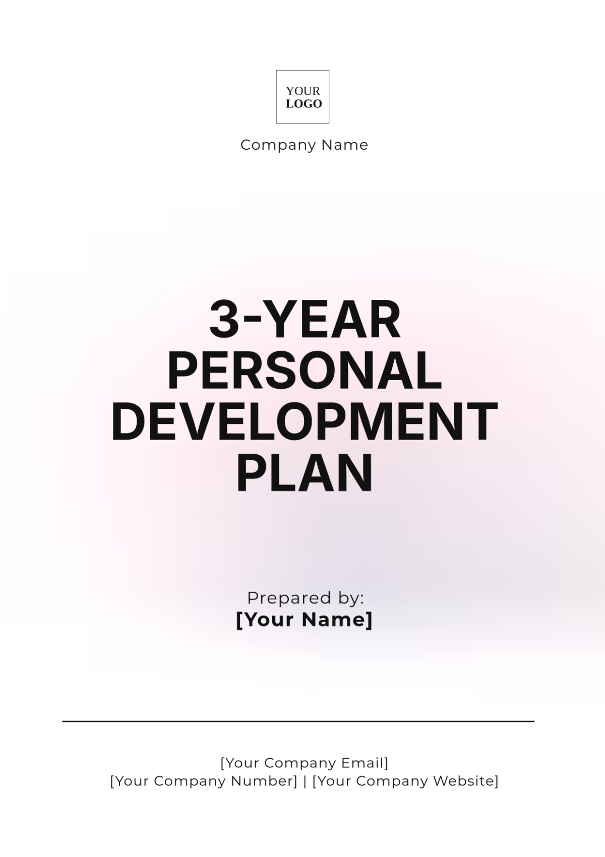 3-Year Personal Development Plan Template - Edit Online & Download