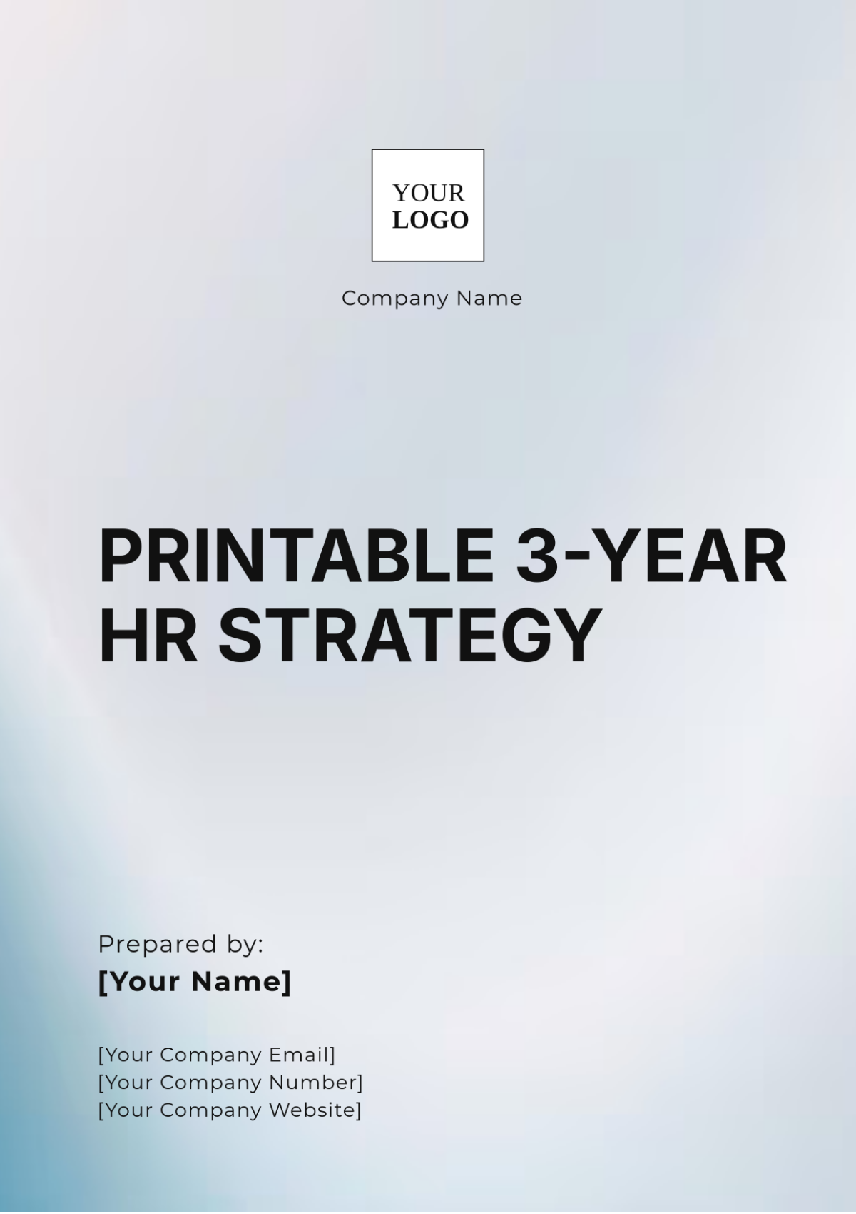 Printable 3-Year HR Strategy Template - Edit Online & Download