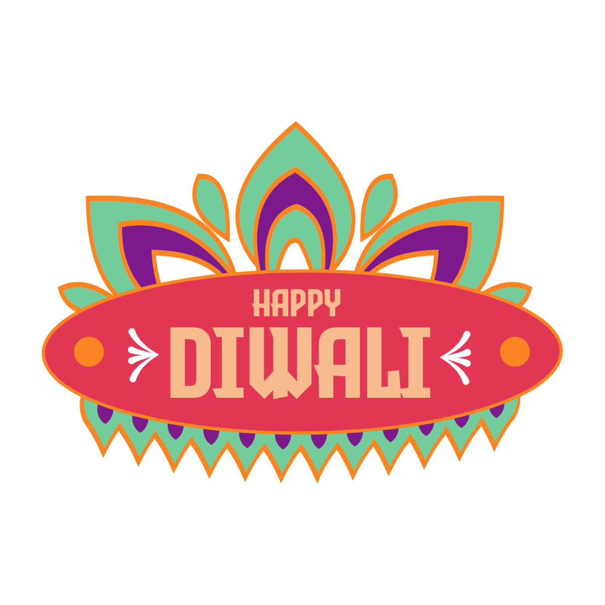 Diwali Greetings Clipart - Edit Online | Template.net