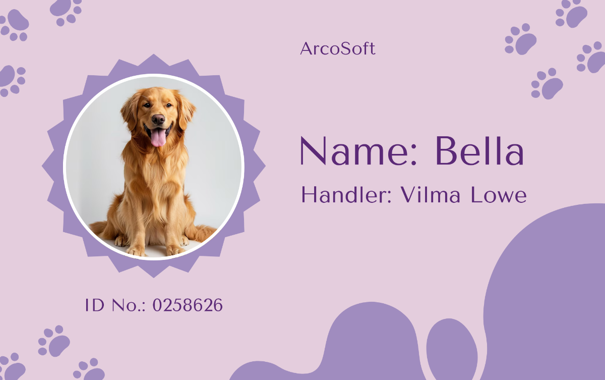 Animal Emotional Support ID Card - Edit Online & Download