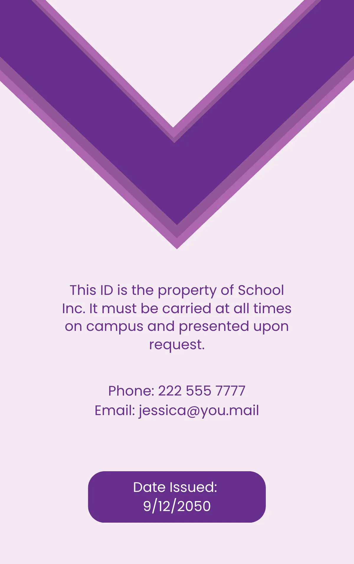 Free College ID Template to Edit Online