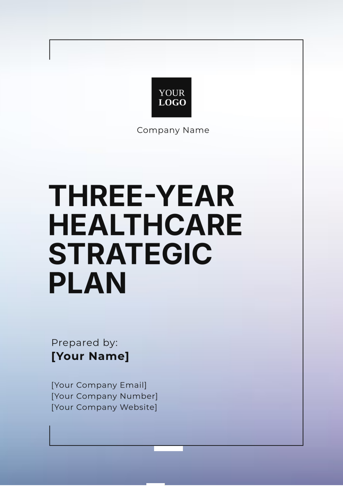 3-Year Healthcare Plan Layout Template - Edit Online & Download