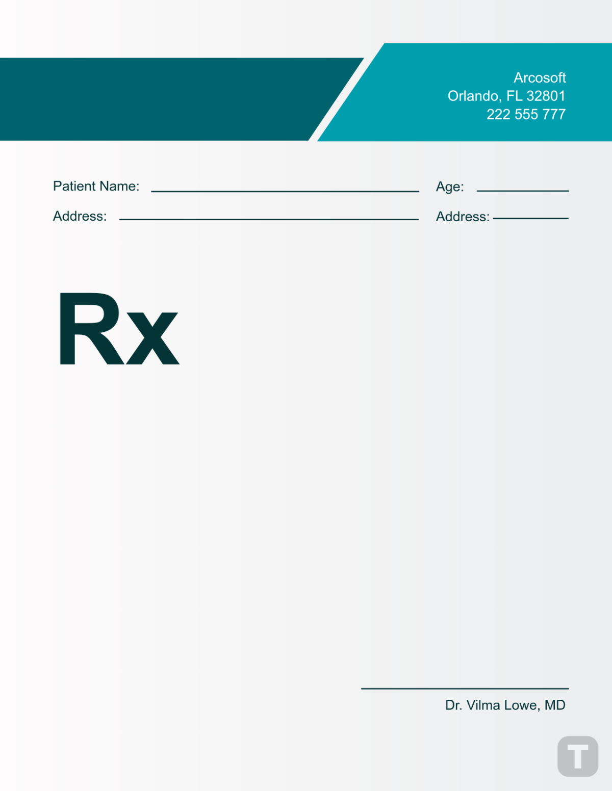 Rx Pad Design Template - Edit Online & Download