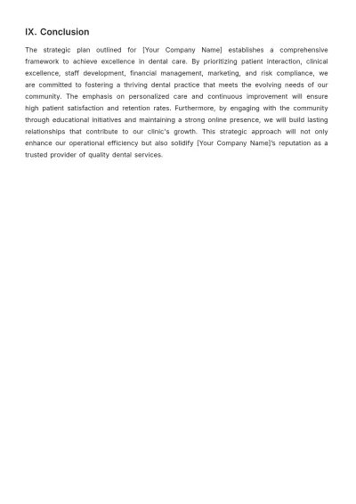 Free Dental Clinic Plan Template to Edit Online