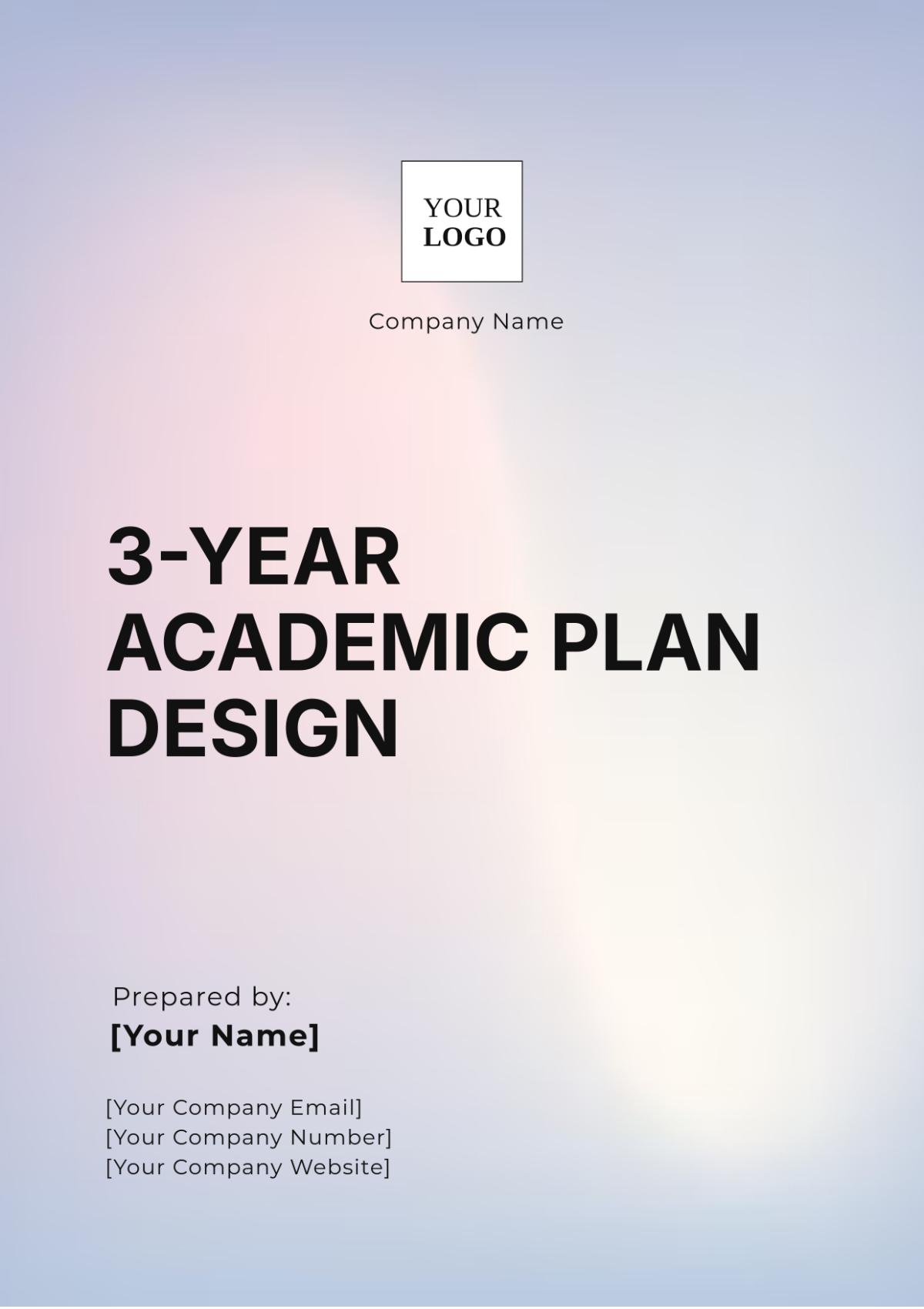 3-Year Academic Plan Design Template - Edit Online & Download